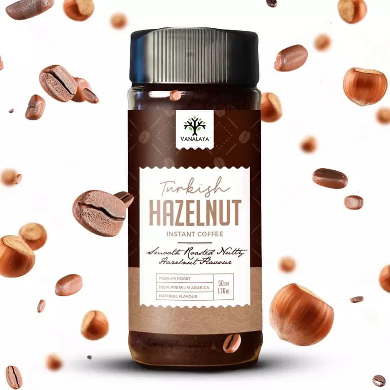 Vanalaya Turkish Hazelnut Instant Coffee,50g-Main image