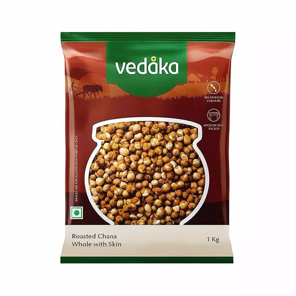 Vedaka Roasted Chana Whole With Skin,1kg-Main image