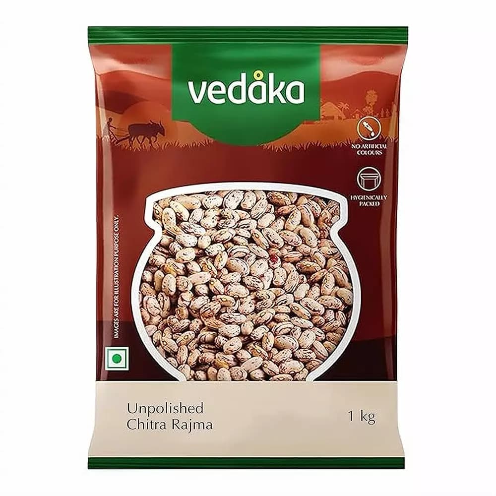 Vedaka Unpolished Chitra Rajma,1kg-Main image