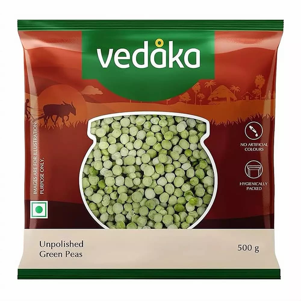 Vedaka Unpolished Green Peas,500g-Main image