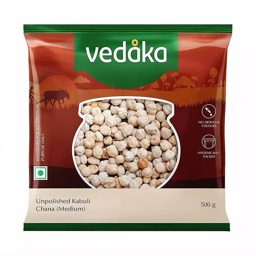 Vedaka Unpolished Kabuli Chana,500g-Main image