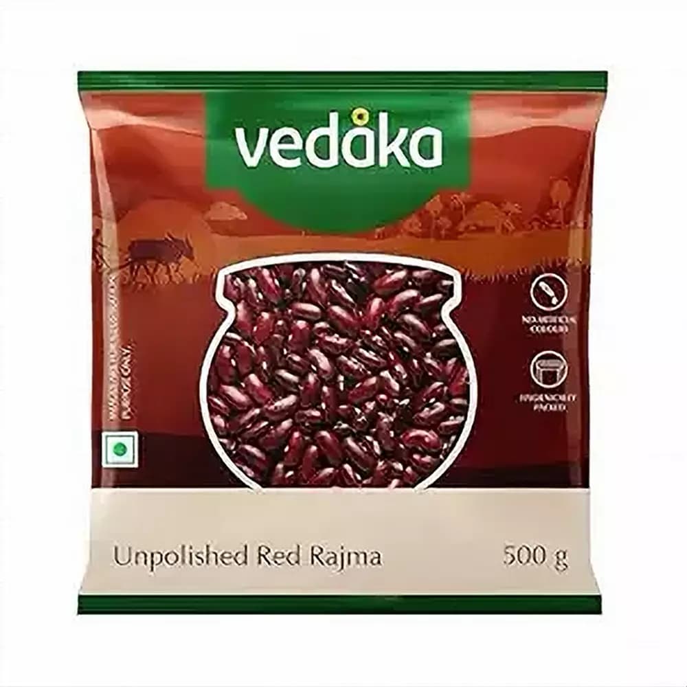 Vedaka Unpolished Red Rajma,500g-Main image