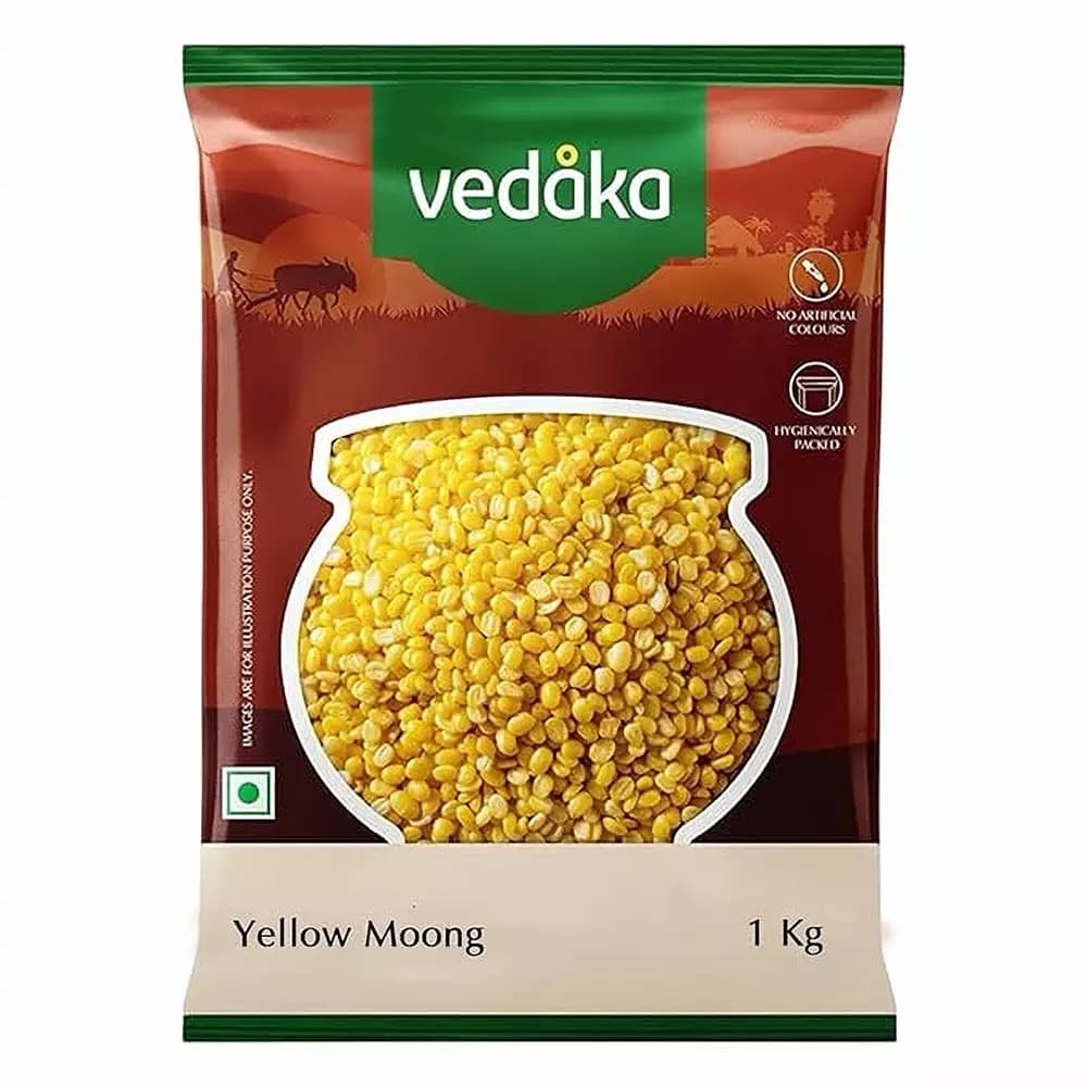 Vedaka Yellow Moong,1kg-Main image