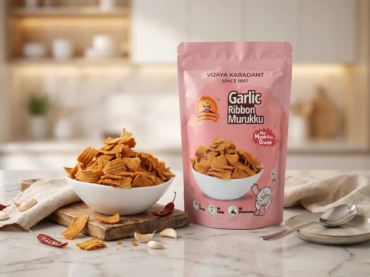 Vijaya Karadant Garlic Ribban Murukku-Main image