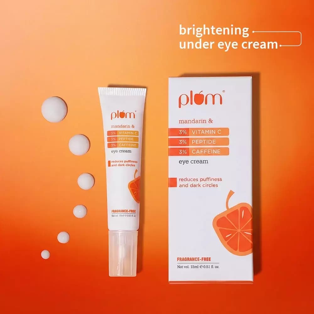 Vitamin C, Peptide & Caffeine Under Eye Cream with Mandarin-Main Image