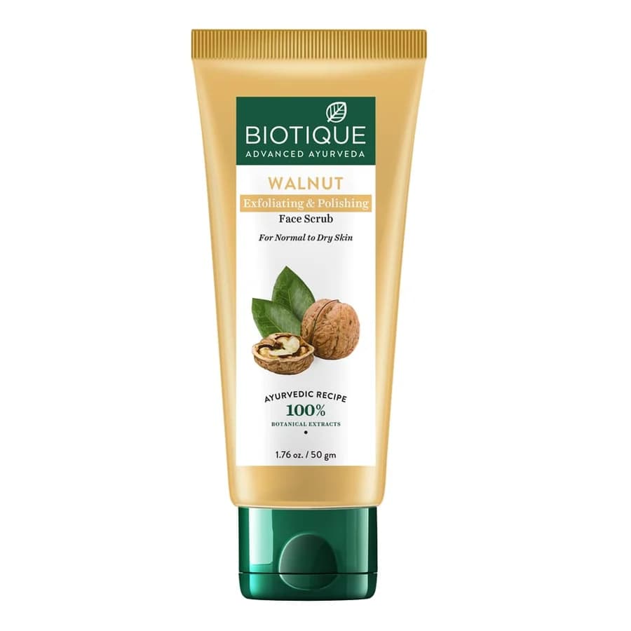 Walnut exfoliating & polishing face scrub, 50 g-Main Image