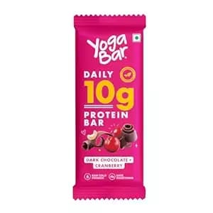 Yoga Bar 10 g Dark Chocolate & Cranberry Protein Bar,50g-Main image