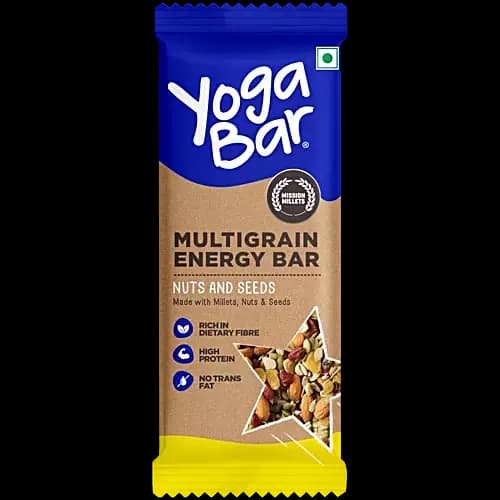 Yoga Bar Nuts & Seeds Multigrain Energy Protein Bar,35g-Main image