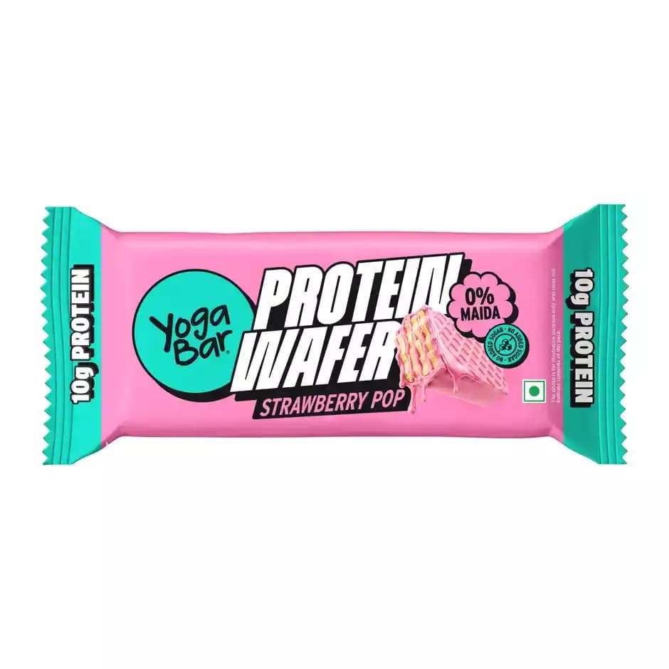 Yoga Bar Strawberry Pop 10g Protein Wafer Bar,40g-Main image
