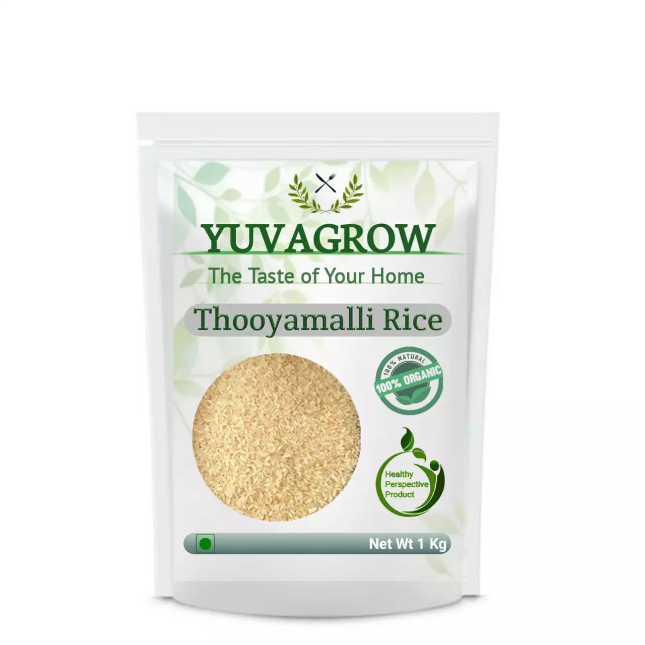 Yuvagrow Thooyamalli Rice, 1Kg-Main image