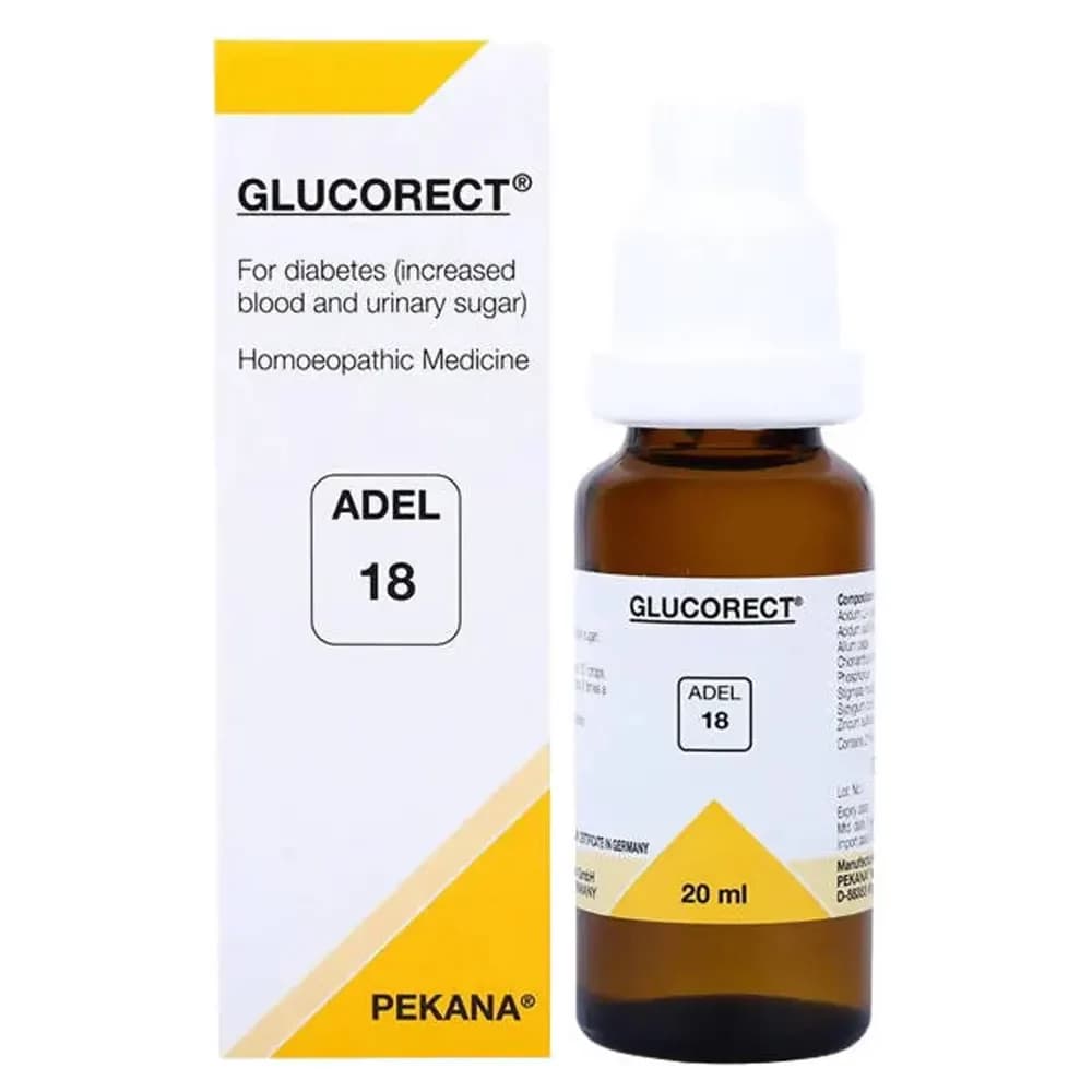 Adel Homeopathy 18 Glucorect Drop 20 ml Main Image