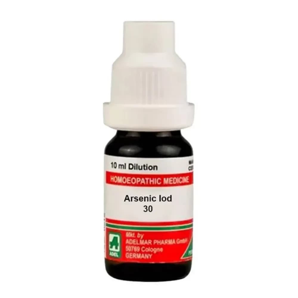 Adel Homeopathy Arsenic Iod Dilution 30 CH Bottle