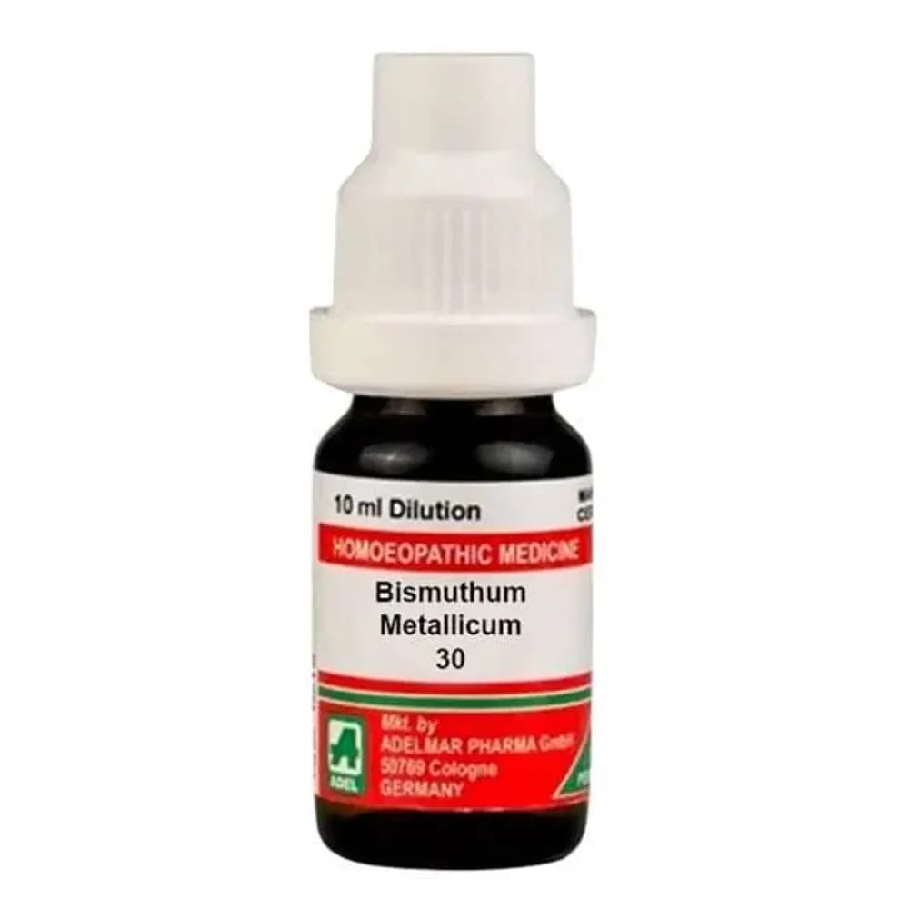 Adel Homeopathy Bismuthum Metallicum Dilution 30 CH Bottle