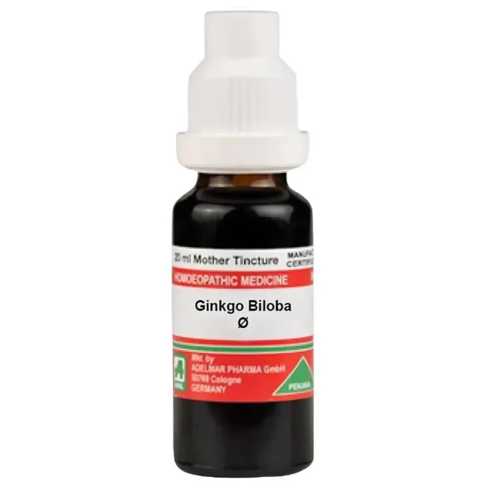 Adel Ginkgo Biloba Mother Tincture Q 20 ml Bottle