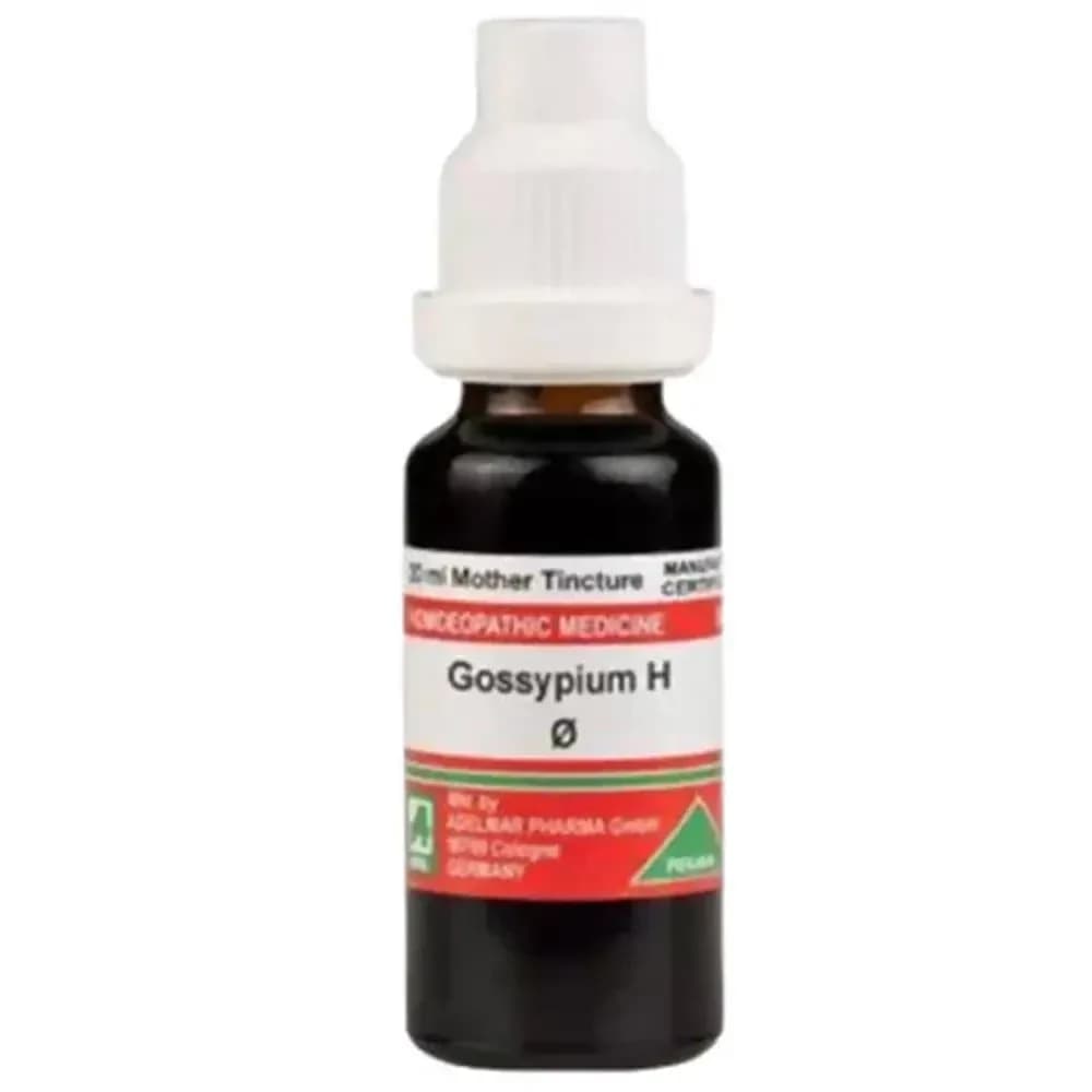 Adel Homeopathy Gossypium H Mother Tincture Q 20 ml Bottle