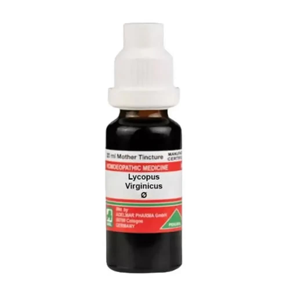 Adel Lycopus Virginicus Mother Tincture Q 20 ml Bottle