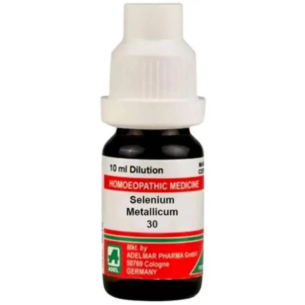 Adel Homeopathy Selenium Metallicum Dilution 30 CH Bottle