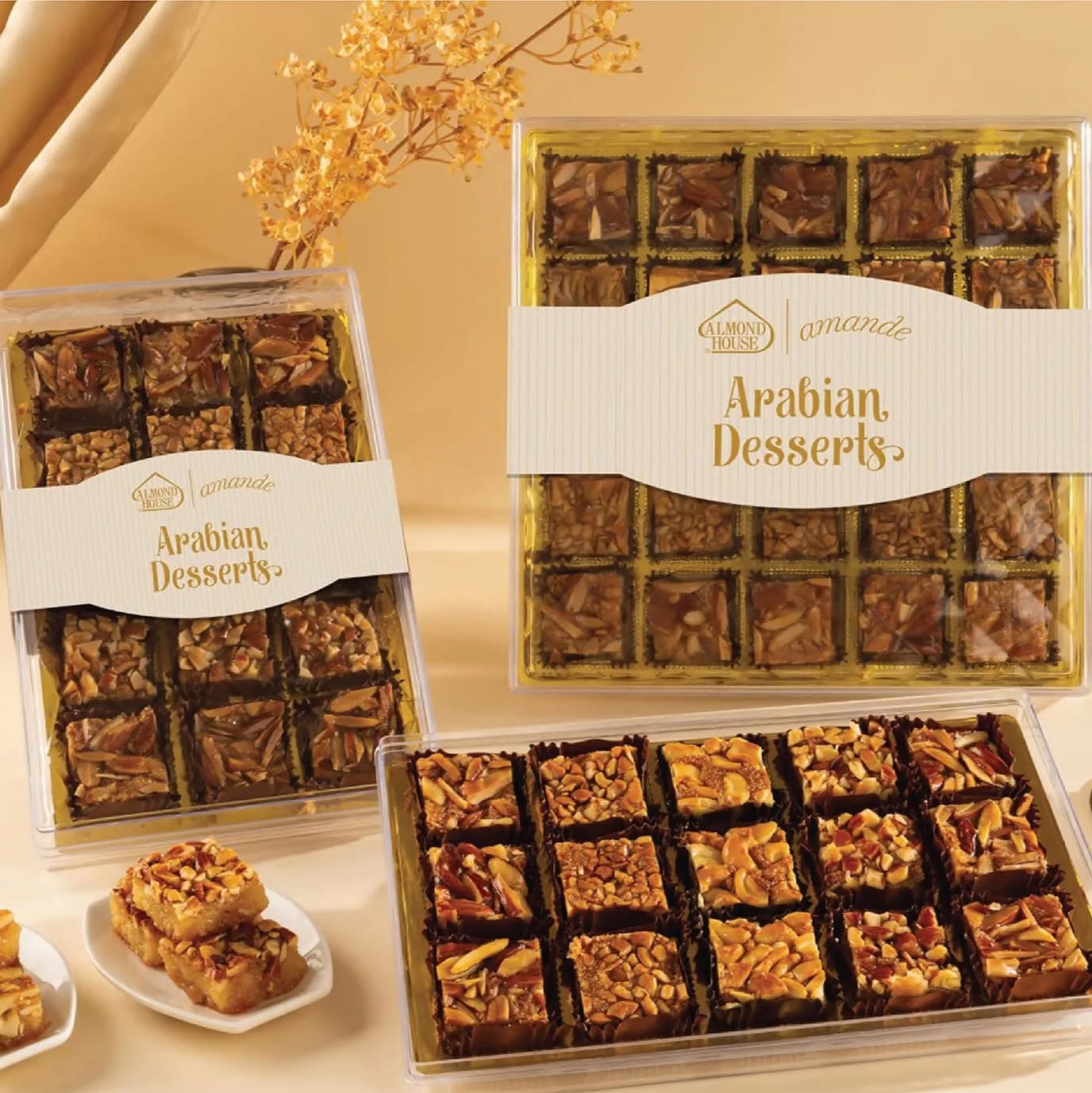 Almond House Assorted Arabian Desserts — 15 Pcs