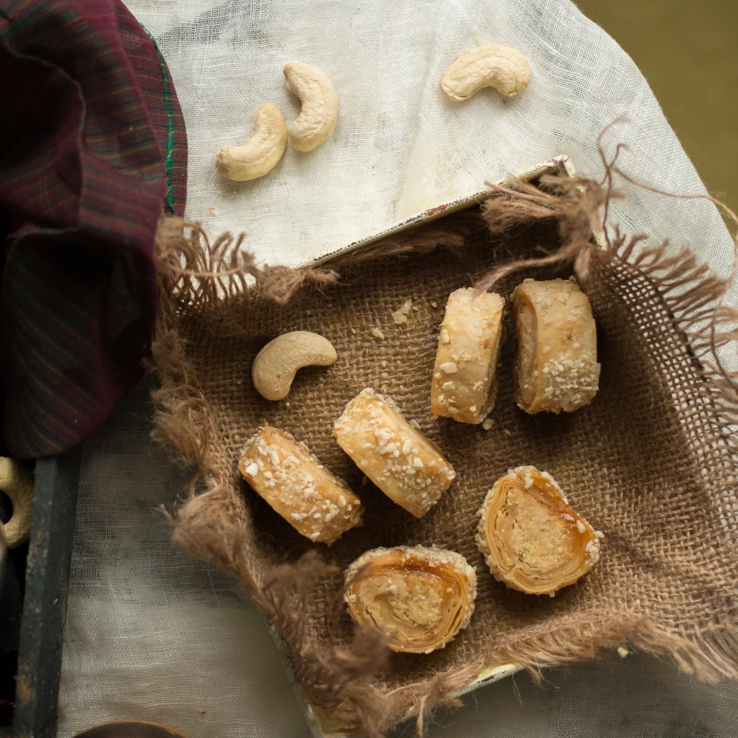 Almond House Flaky Cashew Turkish Roll — 250 g