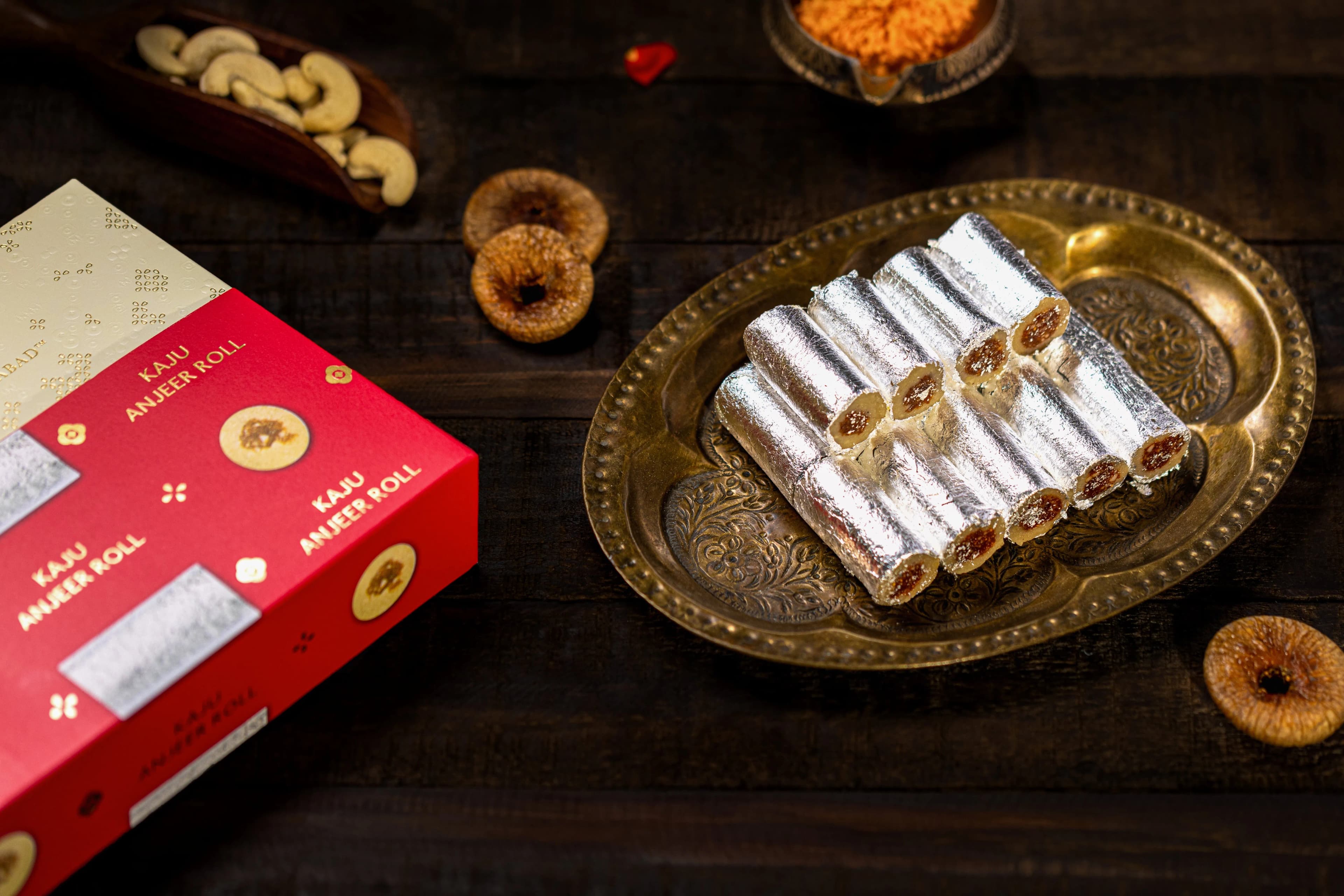Almond House Kaju Anjeer Roll (MAP) — 160 g