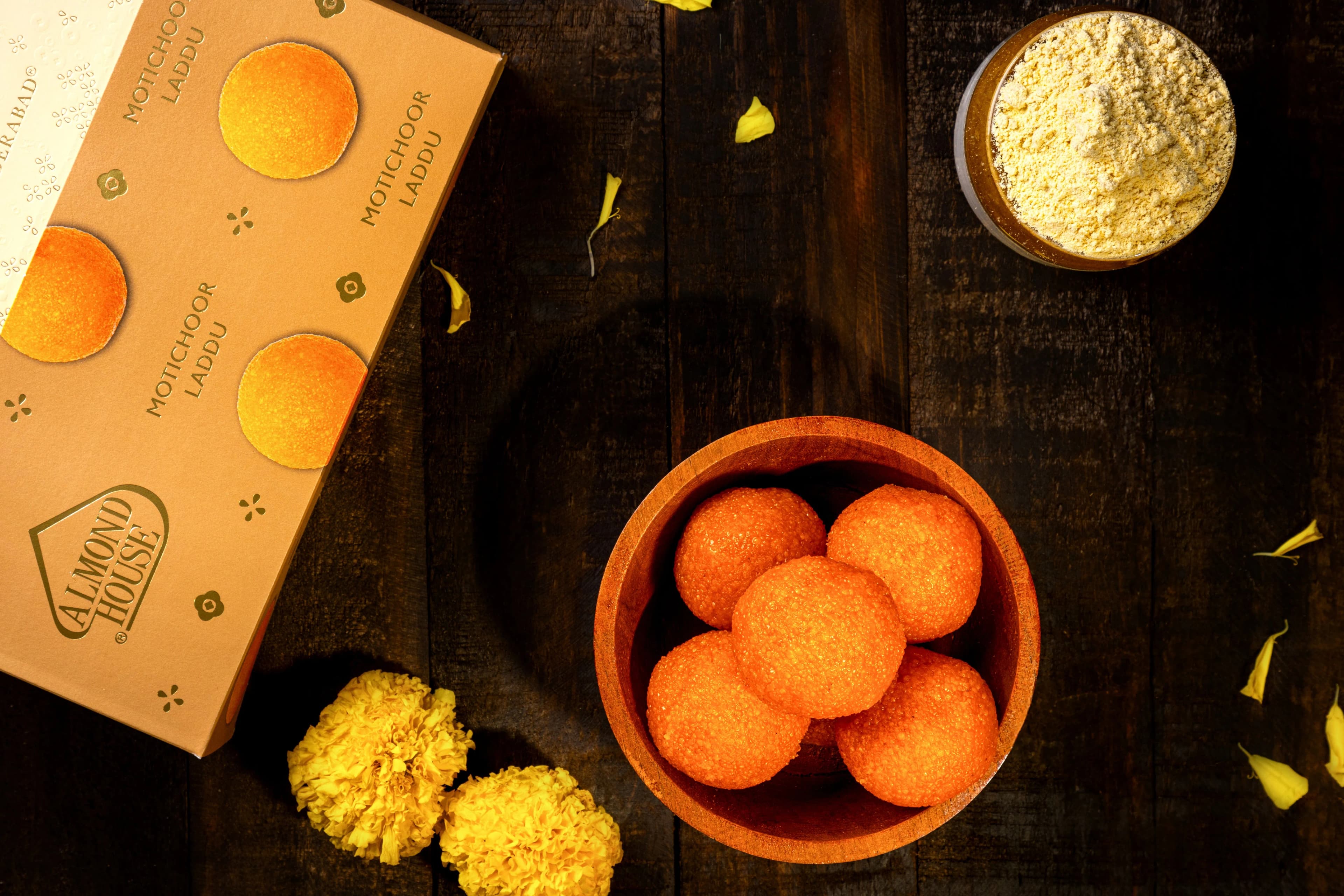 Almond House Motichoor Laddu (MAP) — 225 g