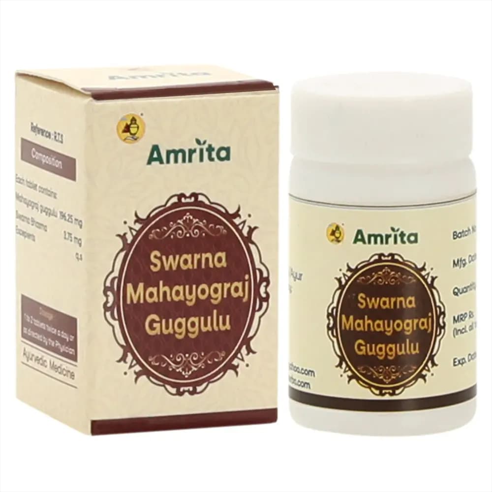 Amrita Swarna Mahayograj Guggul 10 Tablets Main Image