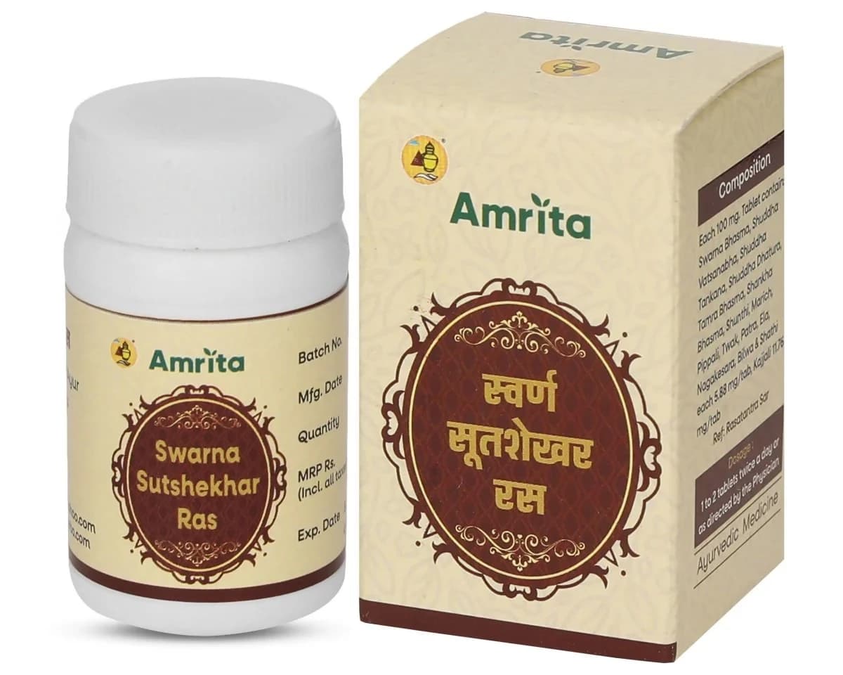 Amrita Swarna Sutshekhar Ras Tablets Main Image