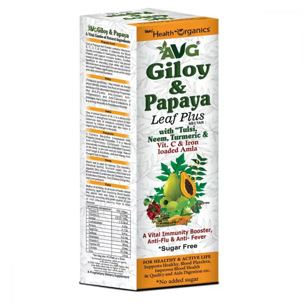 AVG Giloy & Papaya Leaf Plus Nectar 500 ml Main Image