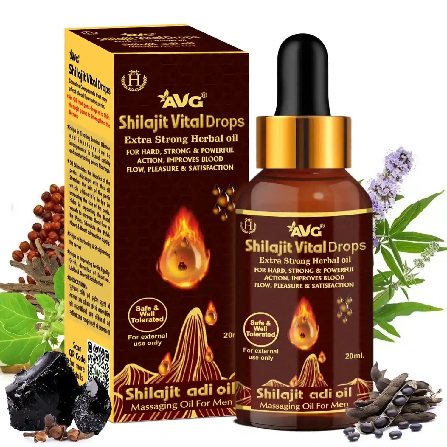 Avg health organics sj vital drops herbal oil 20 ml shopindianproductsa