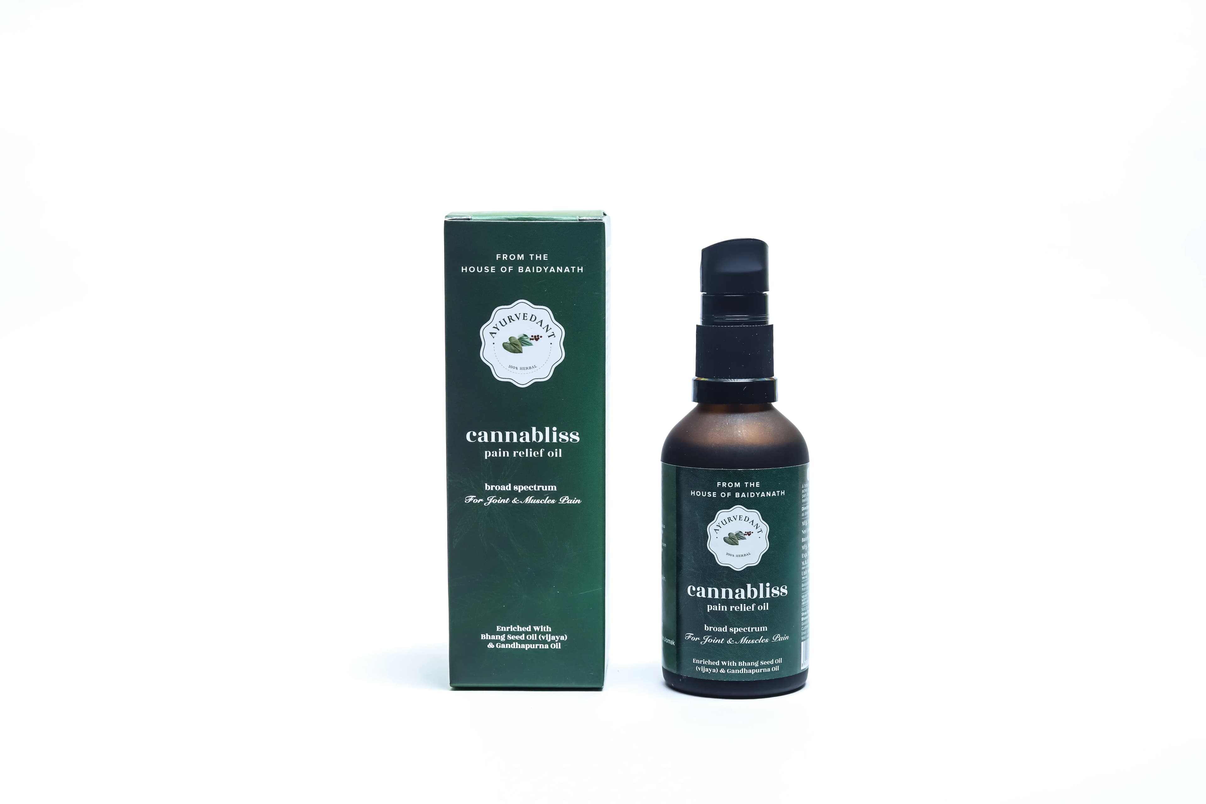 Baidyanath ayurvedant cannabliss pain relief oil 50 ml shopindianproductsa