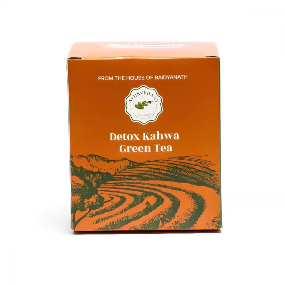 Baidyanath Ayurvedant Detox Kahwa Green Tea Bags 10 Sachet Main Image