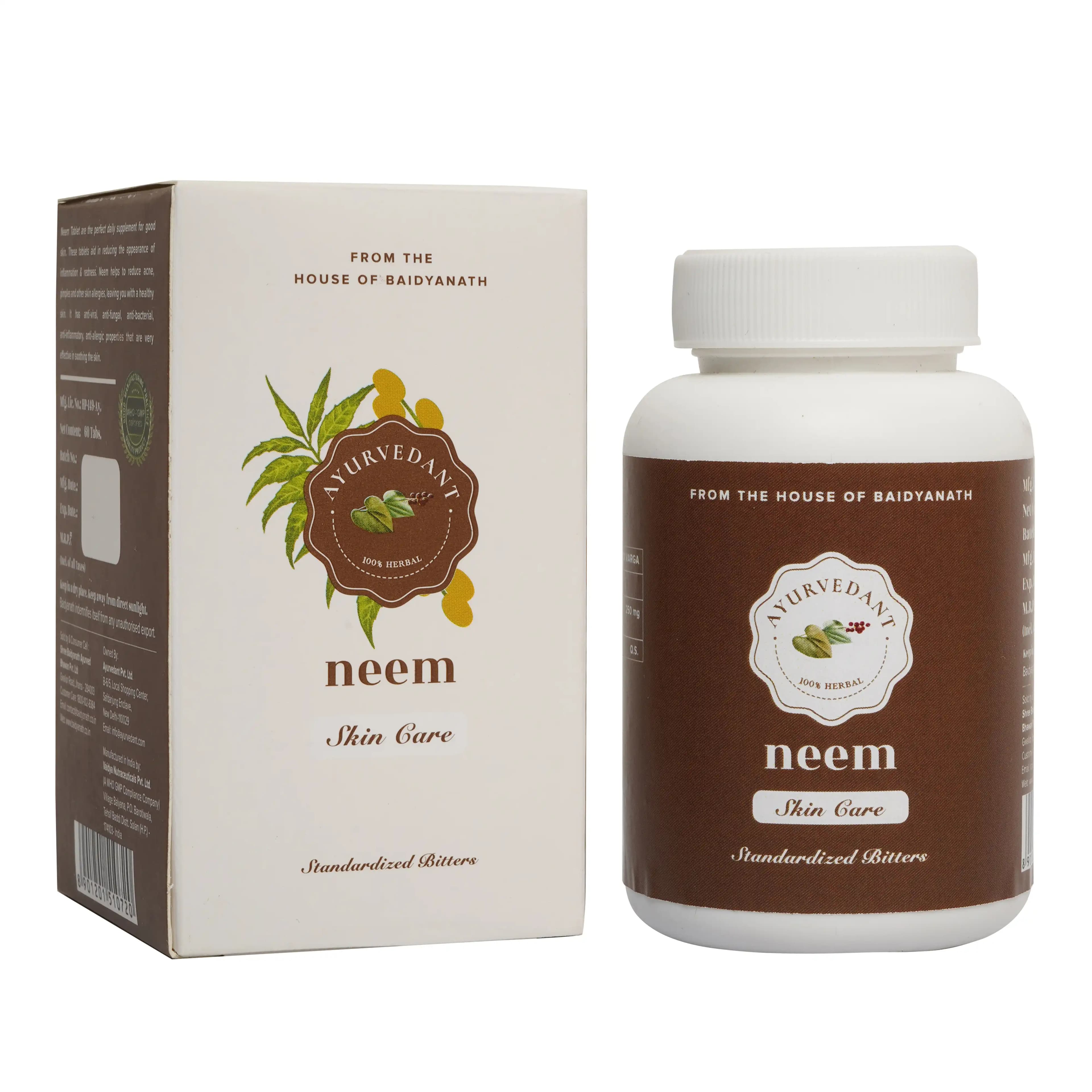 Baidyanath ayurvedant neem 60 tablet shopindianproductsa