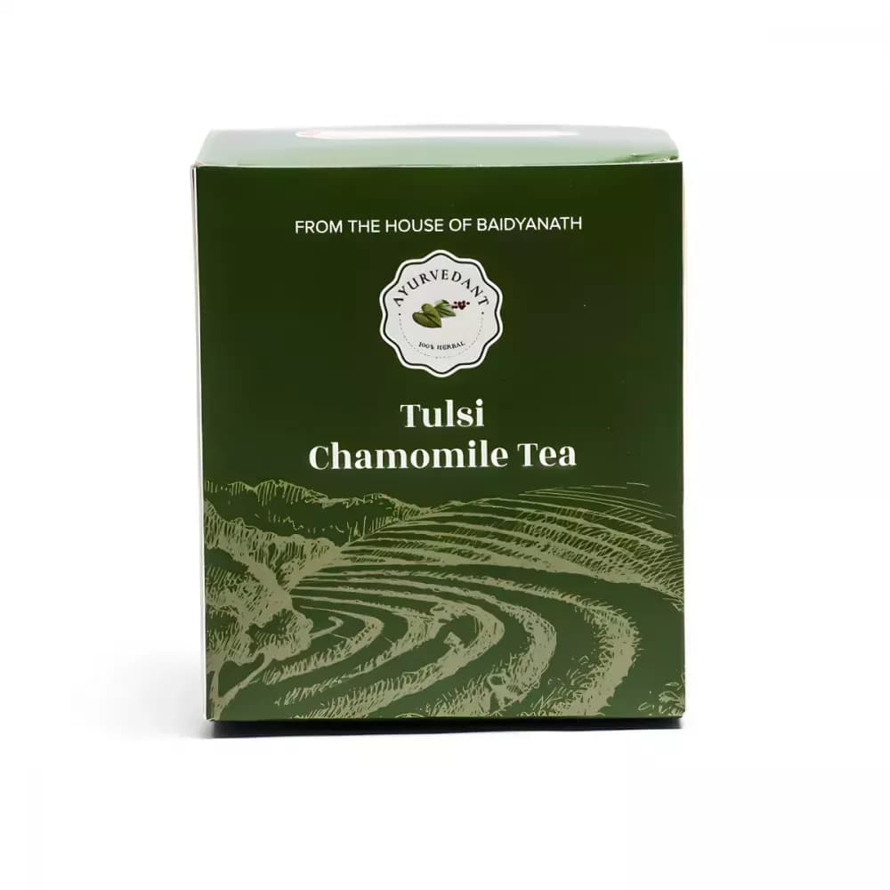 Baidyanath Ayurvedant Tulsi Chamomile Tea Bags 10 Sachet Main Image