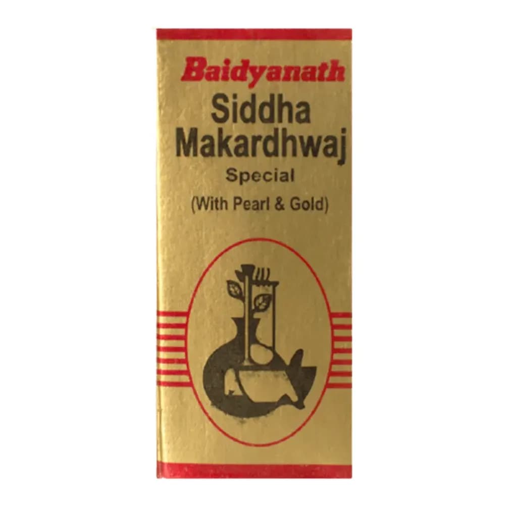 Baidyanath Siddha Makardhwaj ( with pearl and gold ) tabs 25 g Main Image