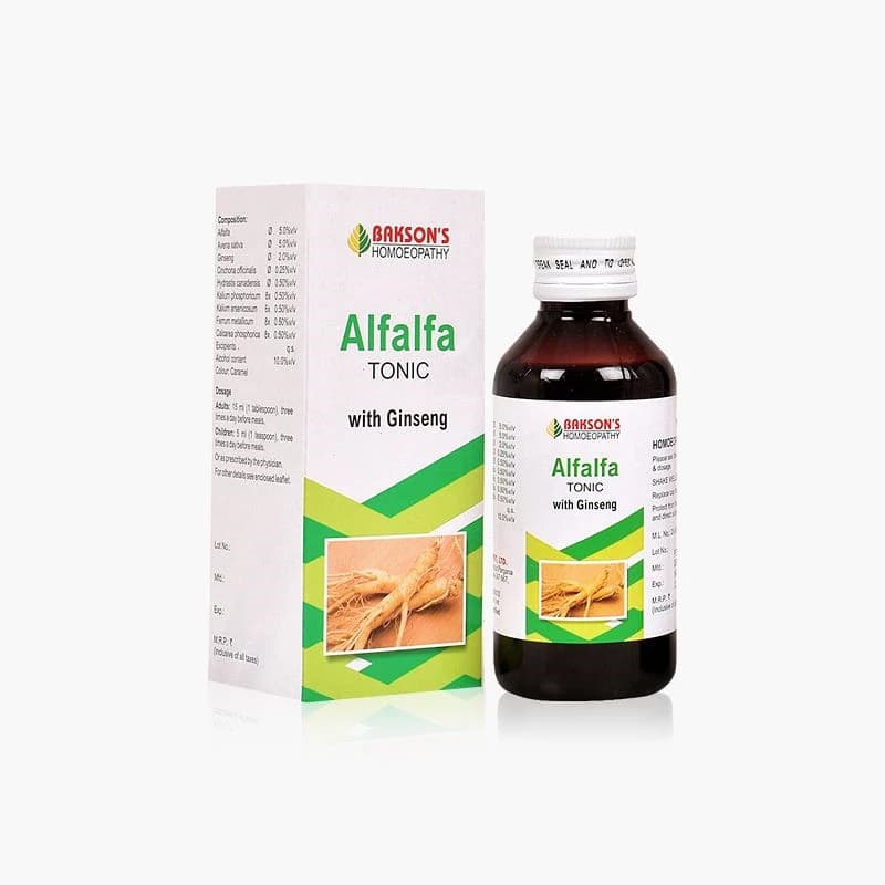 Bakson's Alfalfa Tonic with Ginseng 115 ml Main Image