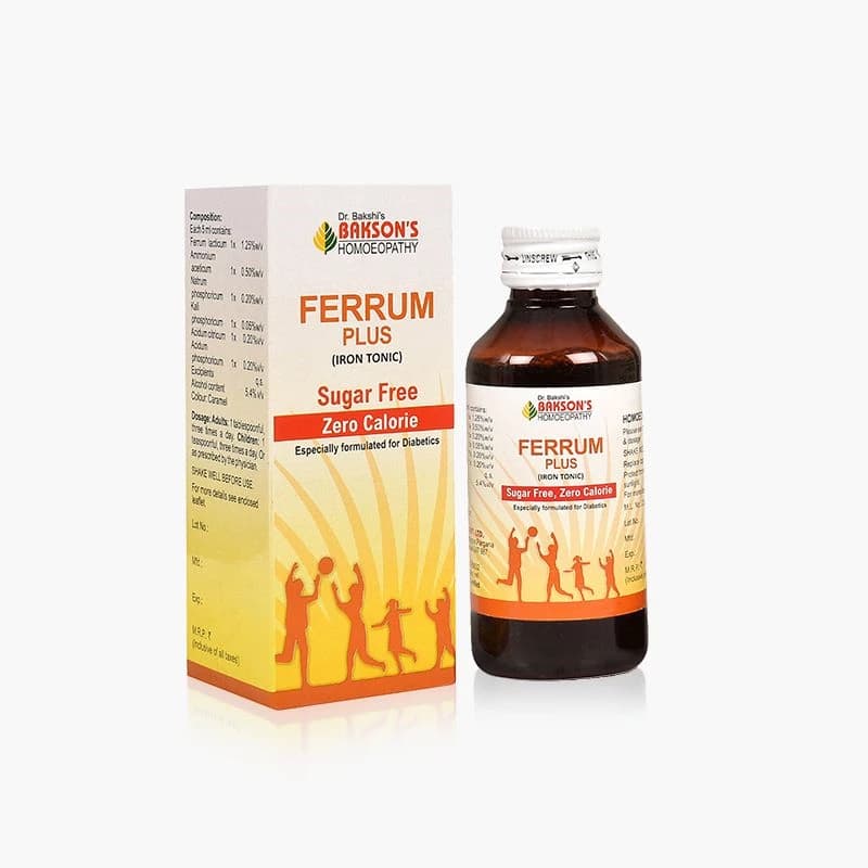 Bakson's Ferrum Plus Iron Sugar Free Tonic 115 ml Main Image