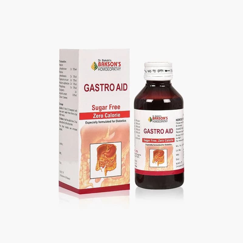 Bakson's Gastro Aid Syrup Sugar Free 115 ml Main Image
