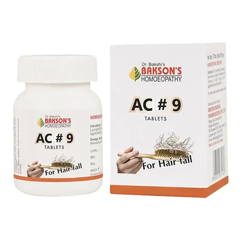 Bakson's Homeopathy AC 9 Tablet 75 Tablets Main Image