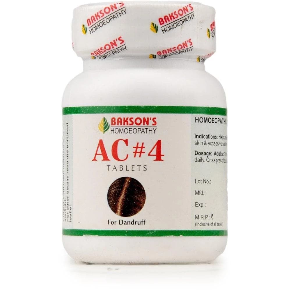 Bakson's Homeopathy AC 4 Tablet 75 Tablet Main Image