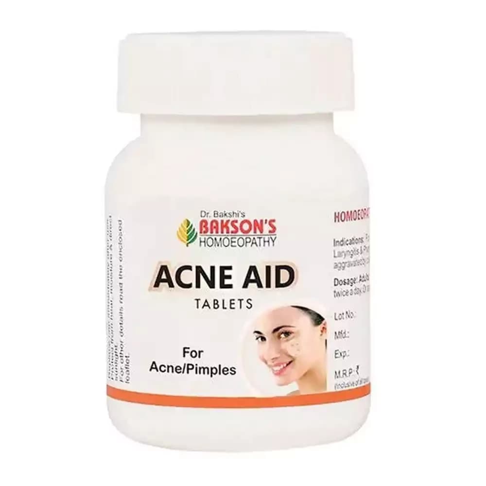 Bakson's Homeopathy Acne Aid Tablet 75 Tablets Main Image