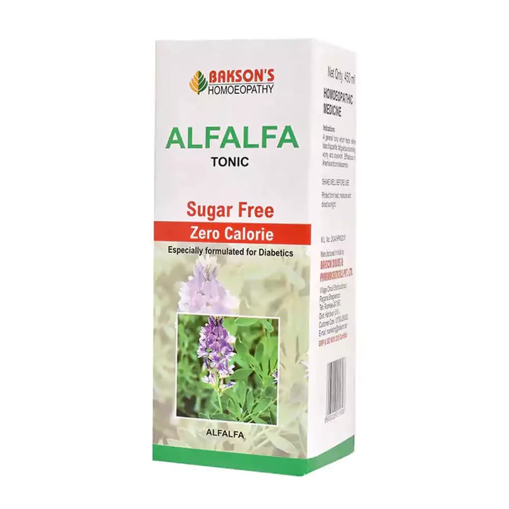 Bakson's Homeopathy Alfalfa Tonic Sugar Free 115 ml Main Image