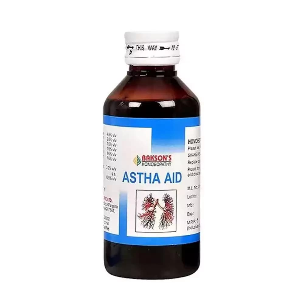 Bakson's Homeopathy Astha Aid Syrup 115 ml Main Image