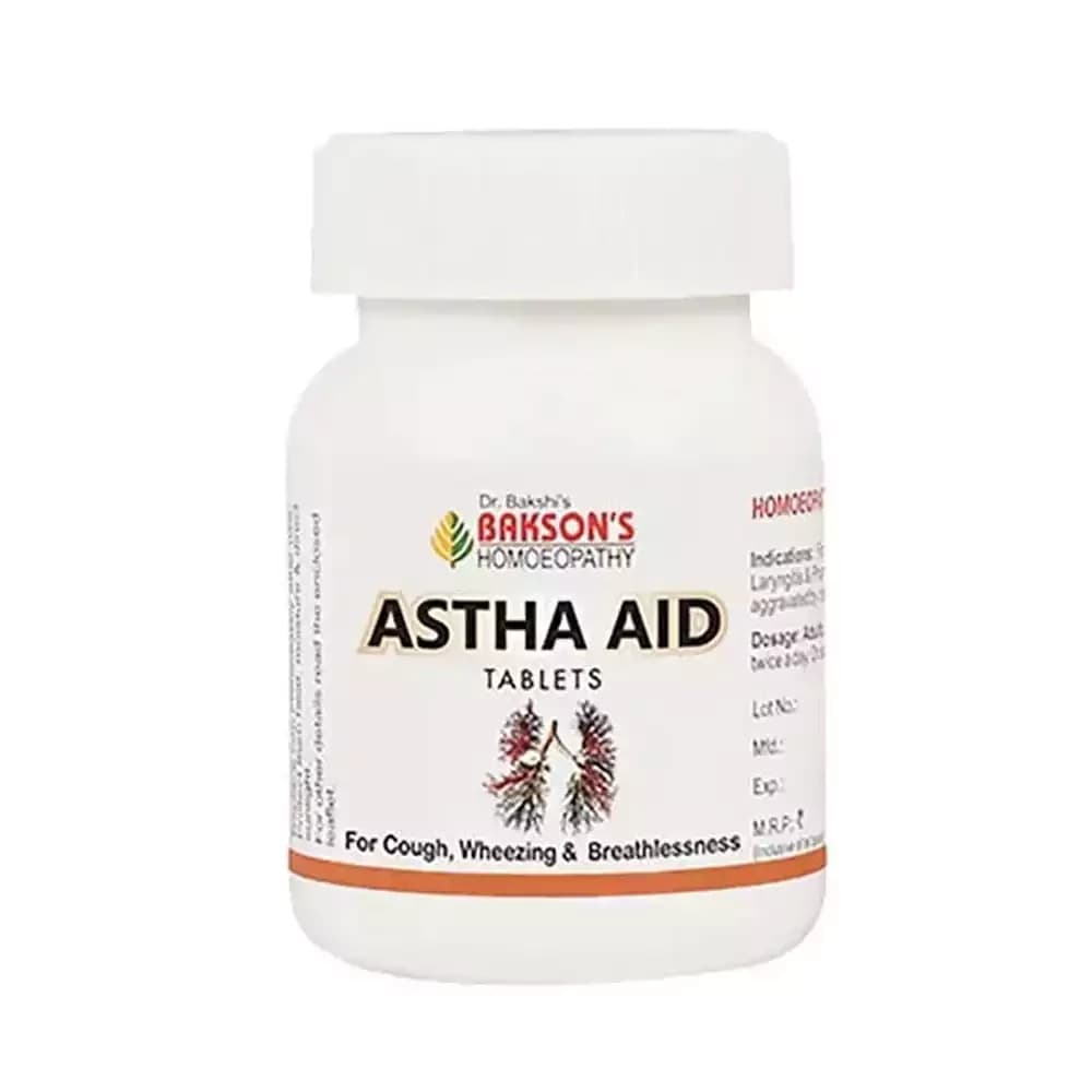Bakson's Homeopathy Astha Aid Tablet 75 Tablets Main Image