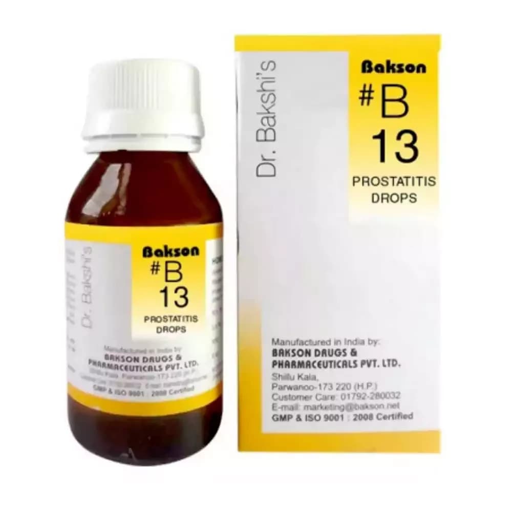 Bakson's Homeopathy B13 Prostatitis Drop 30 ml Main Image