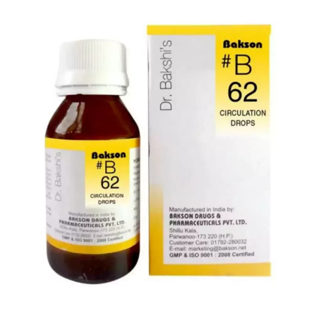Bakson's Homeopathy B62 Circulation Drop 30 ml Main Image
