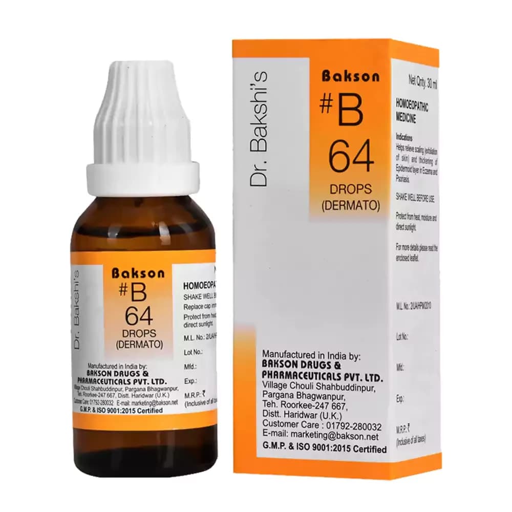 Bakson's Homeopathy B64 Dermato Drops 30 ml Main Image