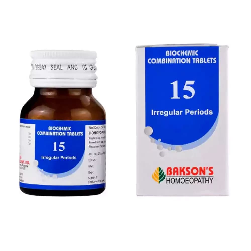Bakson's Homeopathy Biochemic Combination 15 Tablets 25 g Main Image