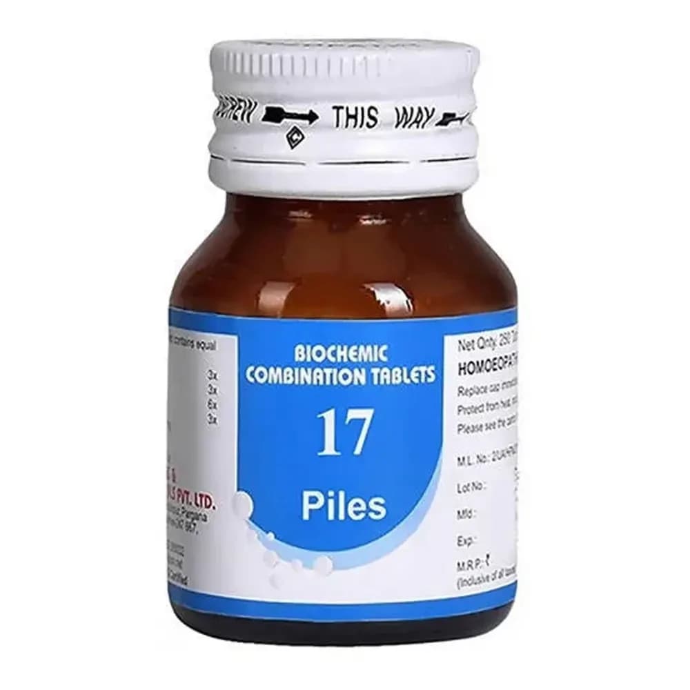 Bakson's Homeopathy Biochemic Combination 17 Tablets 25 g Main Image
