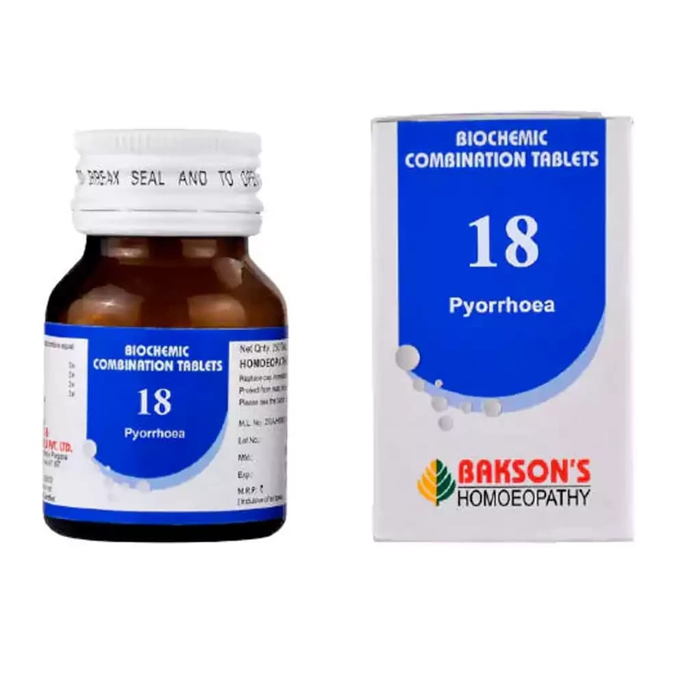 Bakson's Homeopathy Biochemic Combination 18 Tablets 25 g Main Image
