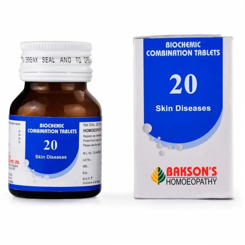 Bakson's Homeopathy Biochemic Combination 20 Tablets 25 g Main Image